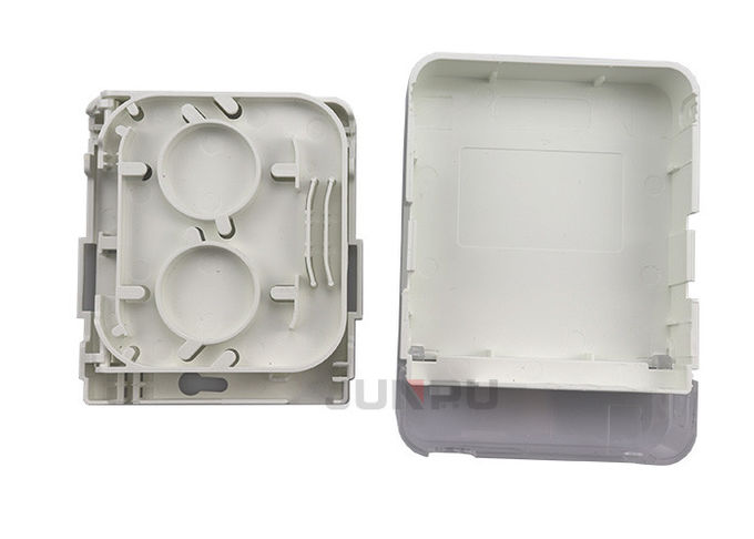 غطاء غبار شفاف Ftth صندوق إنهاء الألياف البصرية PC ABS اللون الأبيض 1