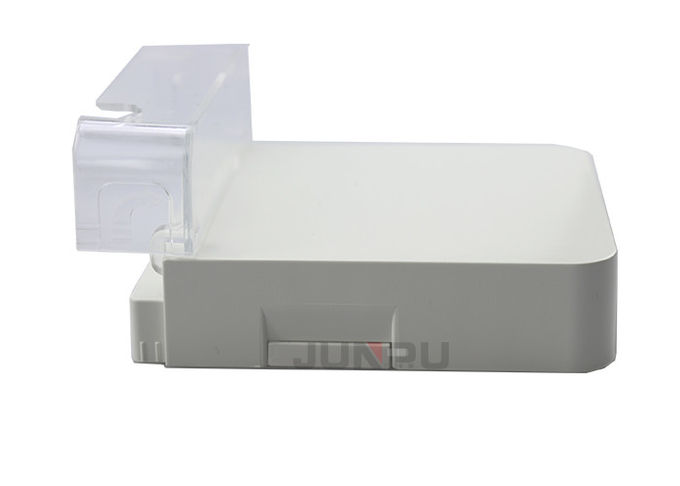 غطاء غبار شفاف Ftth صندوق إنهاء الألياف البصرية PC ABS اللون الأبيض 0